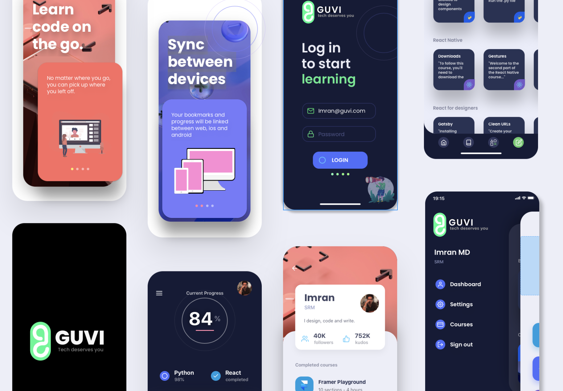 Guvi iOS Prototype. (Completed)